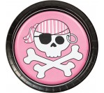 Pirate Party 7" Pink Plates (8pcs/pkt)